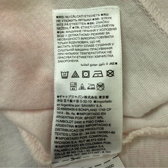 Gap XL Tall Pink Tie-Dye V-Neck T-Shirt Organic Cotton Hand-Dyed Women’s Tee - Picture 9 of 11